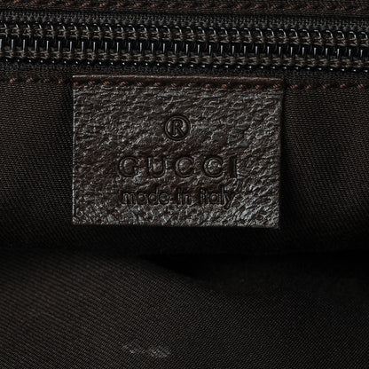 Gucci GG Monogram Large Web Handle Bucket Tote Dark Brown 5 of 6