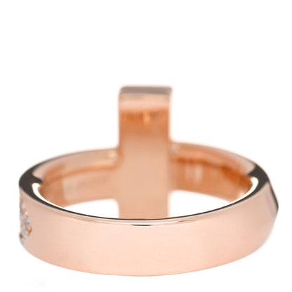 Tiffany 18K Rose Gold Diamond T T1 Ring 49 5 3 of 5
