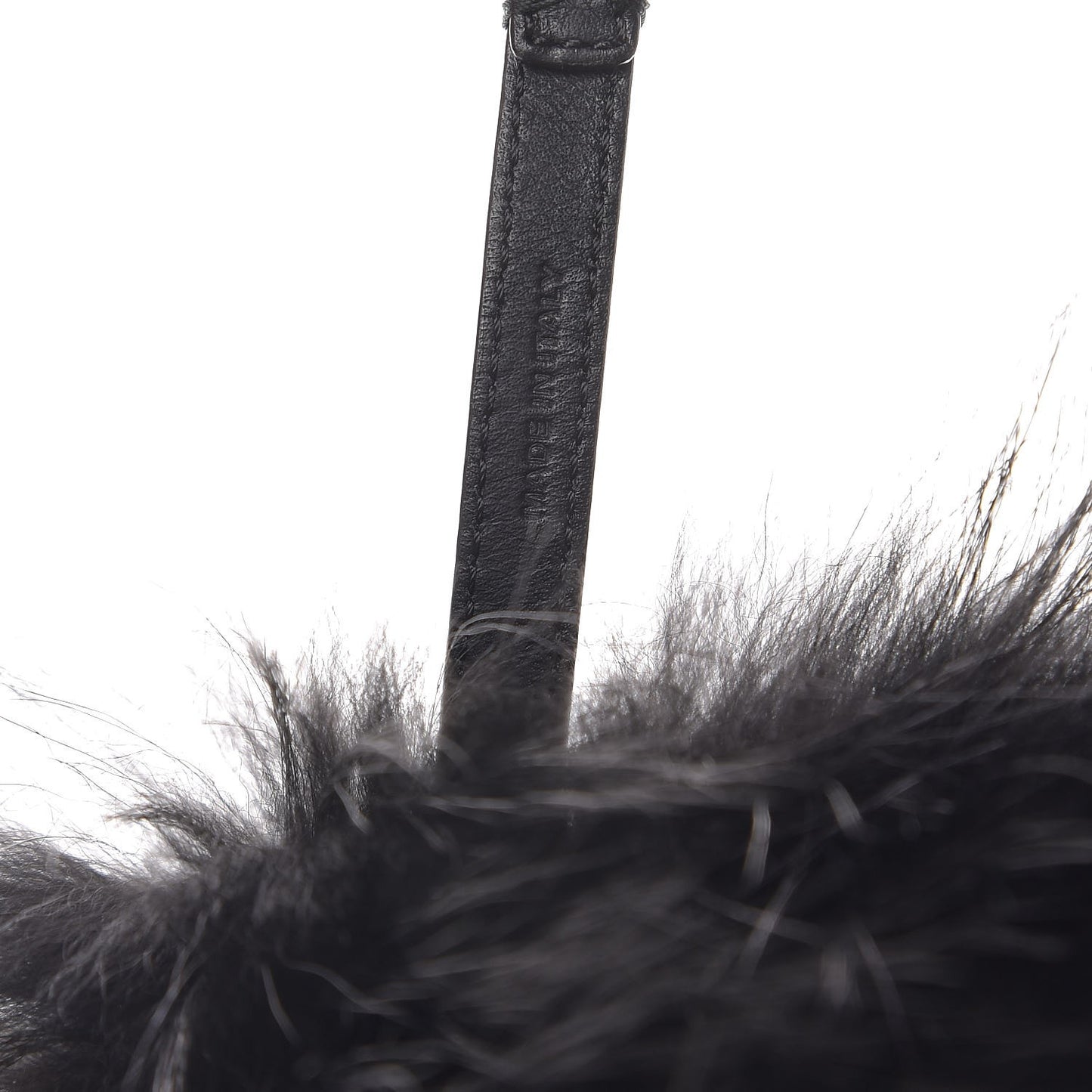 Fox Mink Rabbit Fur Vitello Flamingo Grimmy Monster Bag Bug Charm Black Giallo