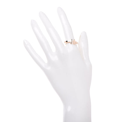 Tiffany 18K Rose Gold T Square Ring 57 8 2 of 5