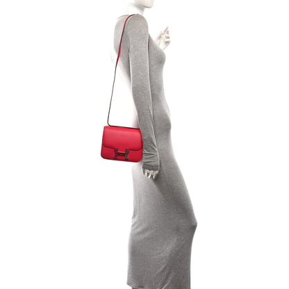 Hermes Epsom Shiny Alligator Lizard Constance 18 Rose Extreme Rose Poupre Etru Ombre 2 of 10