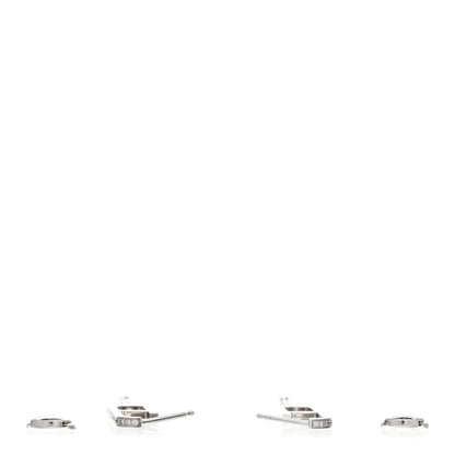 Hermes 18K White Gold Diamond Ever Chaine D'Ancre Enchainee Earrings 3 of 4