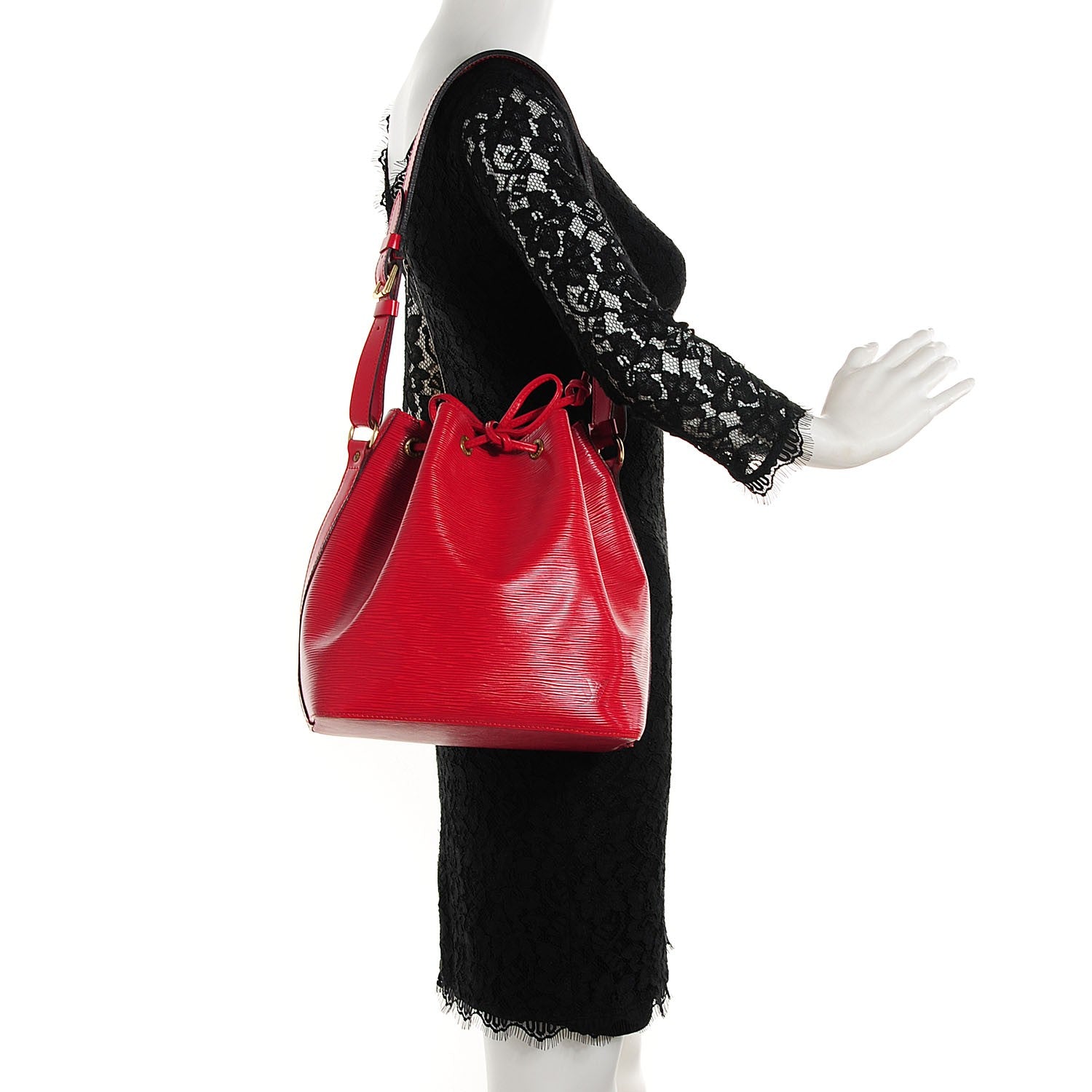 Louis Vuitton Epi Petit Noe Red 2 of 7