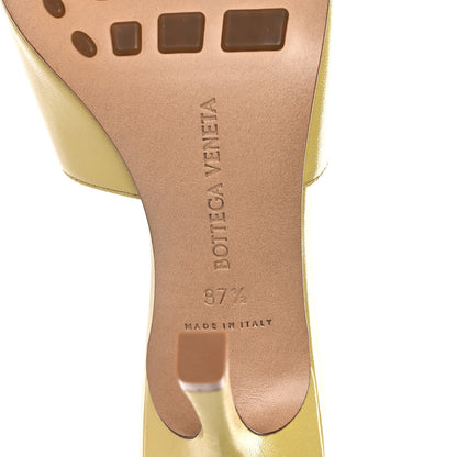 Bottega Veneta Lambskin Stretch Mule Sandals 37.5 Pear 6 of 10