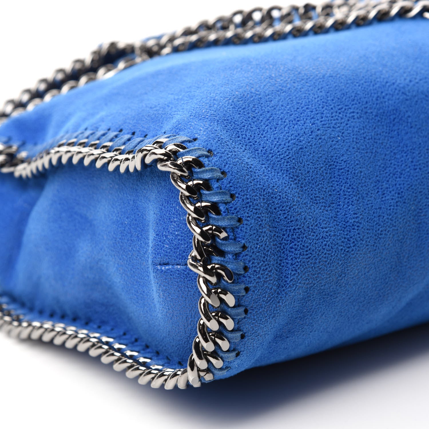 Stella McCartney Shaggy Deer Falabella Fold Over Tote Bright Blue 7 of 11