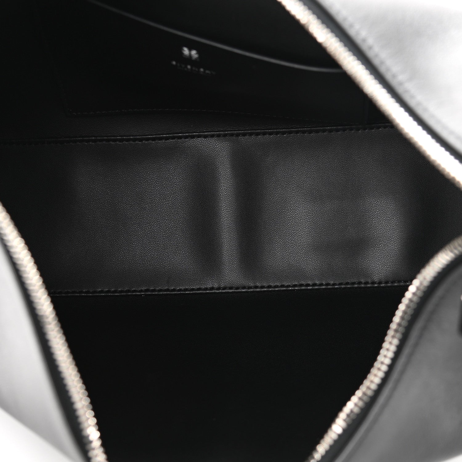 Givenchy Smooth Calfskin Medium Moon Cut Out Shoulder Bag Black 5 of 9