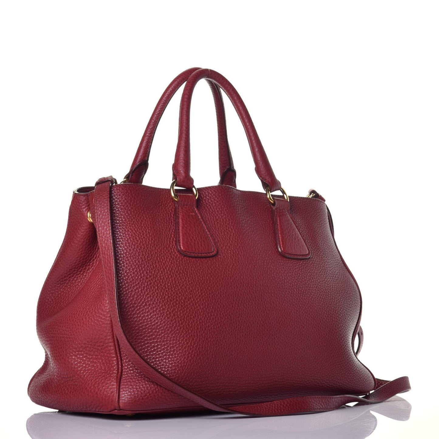 Vitello Shopping Tote Rubino