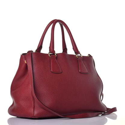 Prada Vitello Shopping Tote Rubino 4 of 9