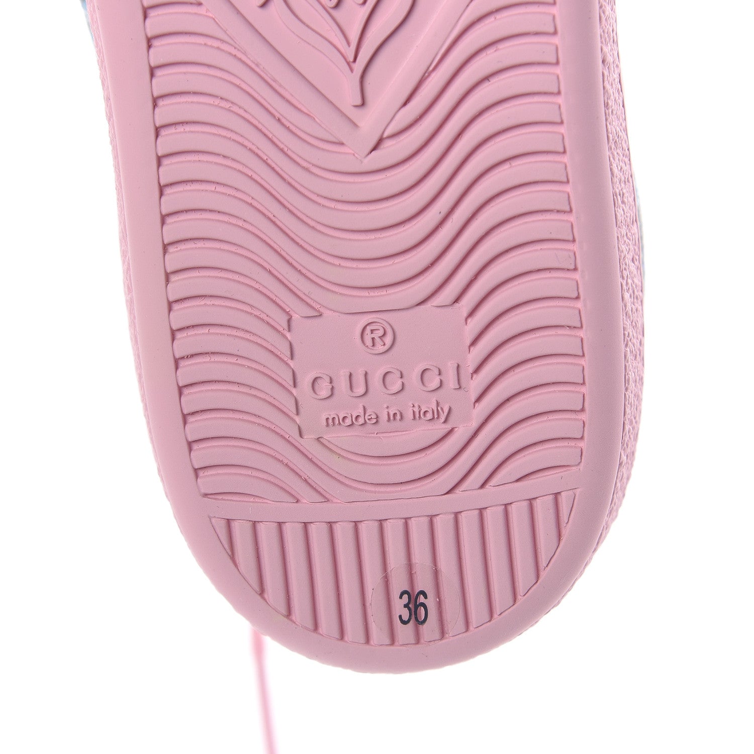 Gucci GG Supreme Monogram Psychedelic Womens Ace Sneakers 36 Black Multicolor Sugar Pink 7 of 8