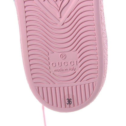 Gucci GG Supreme Monogram Psychedelic Womens Ace Sneakers 36 Black Multicolor Sugar Pink 7 of 8