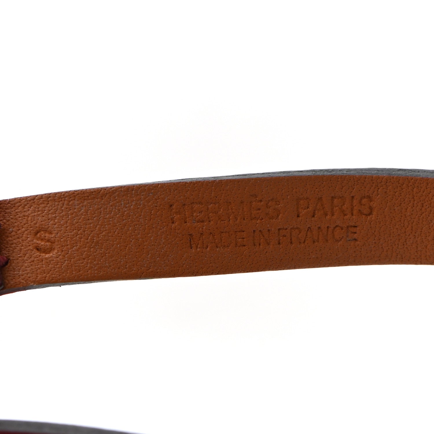 Hermes Epsom Micro Rivale Bracelet S Rouge Grenat 5 of 6
