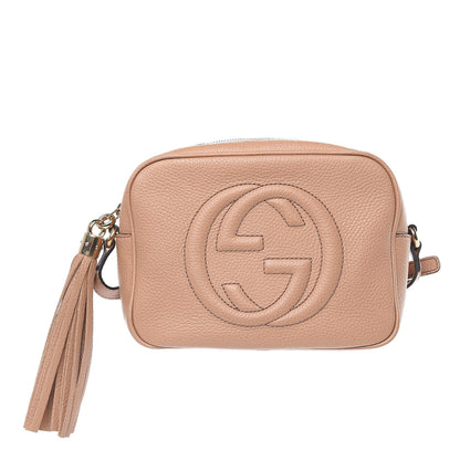 Gucci Pebbled Calfskin Small Soho Disco Bag Rose Beige 1 of 16