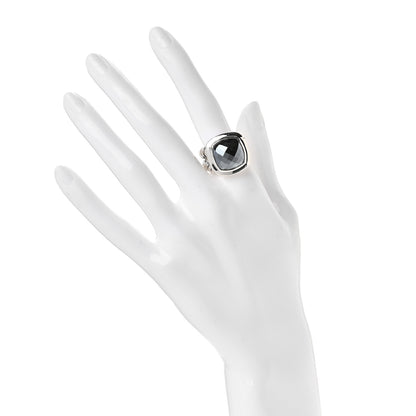 David Yurman Sterling Silver Hematine 14mm Albion Ring 52 6 2 of 6