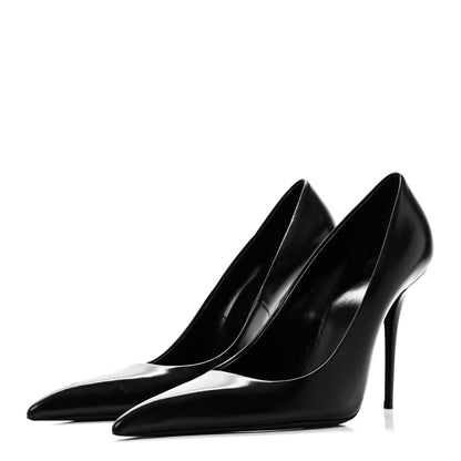 Saint Laurent Lambskin Elysee Pumps 40 Black 3 of 9
