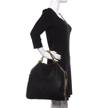 Stella McCartney Shaggy Deer Falabella Fold Over Tote Black 3 of 10