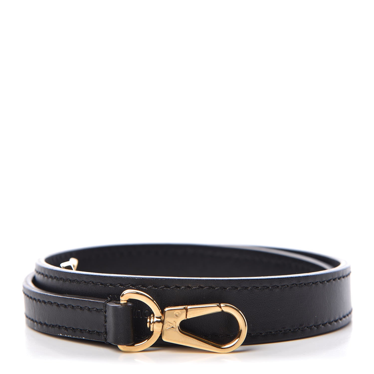 Louis Vuitton Calfskin City Steamer MM Shoulder Strap Black 1 of 4
