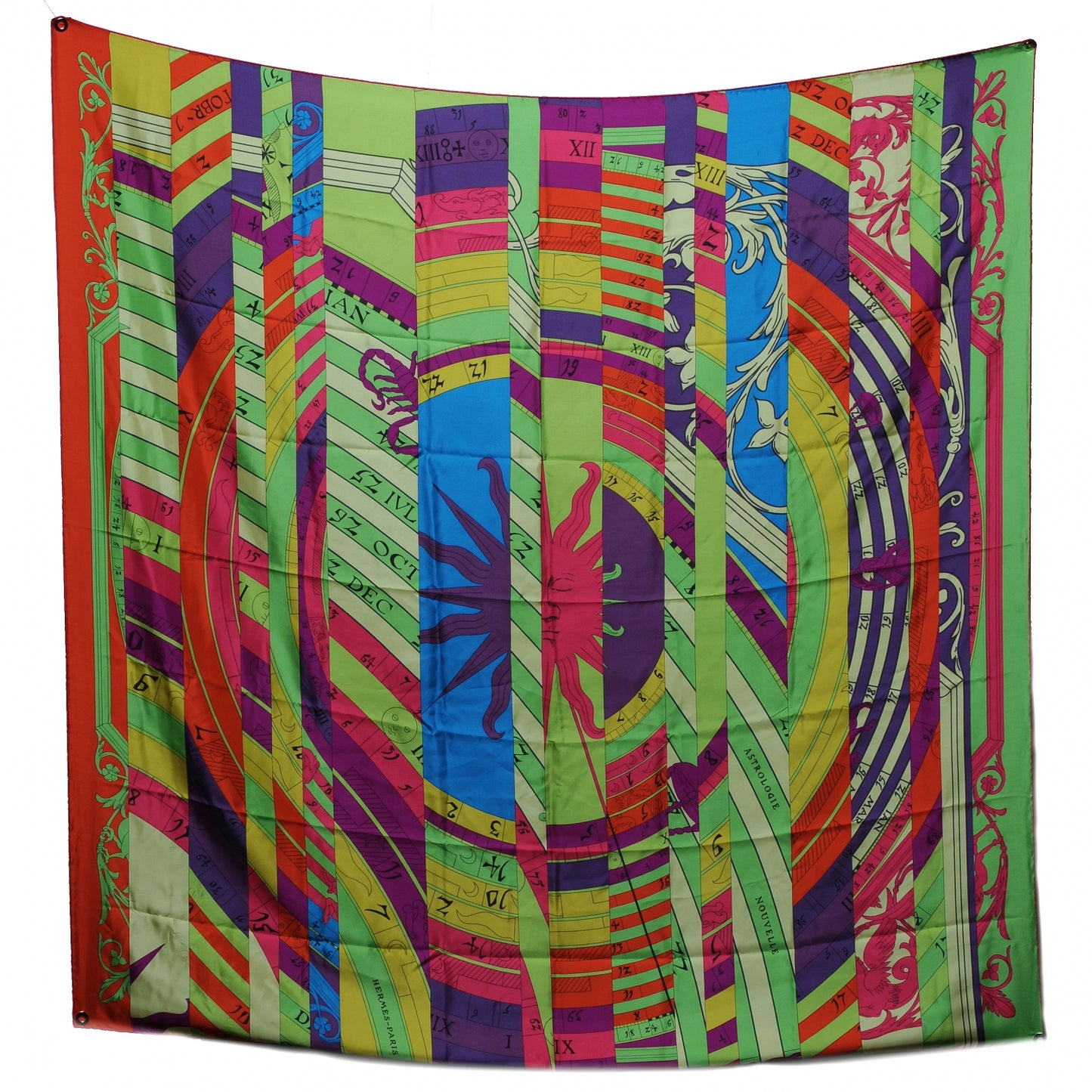 Summer Twill Silk Astrologie Nouvelle Giant Scarf 140