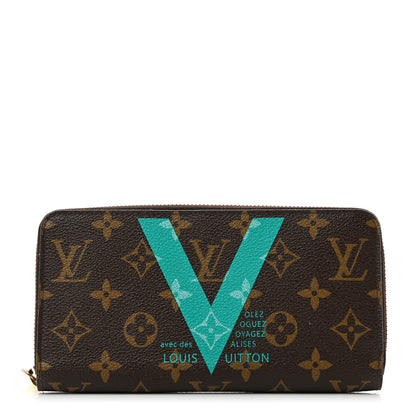 Louis Vuitton Monogram V Zippy Wallet Turquoise 1 of 7