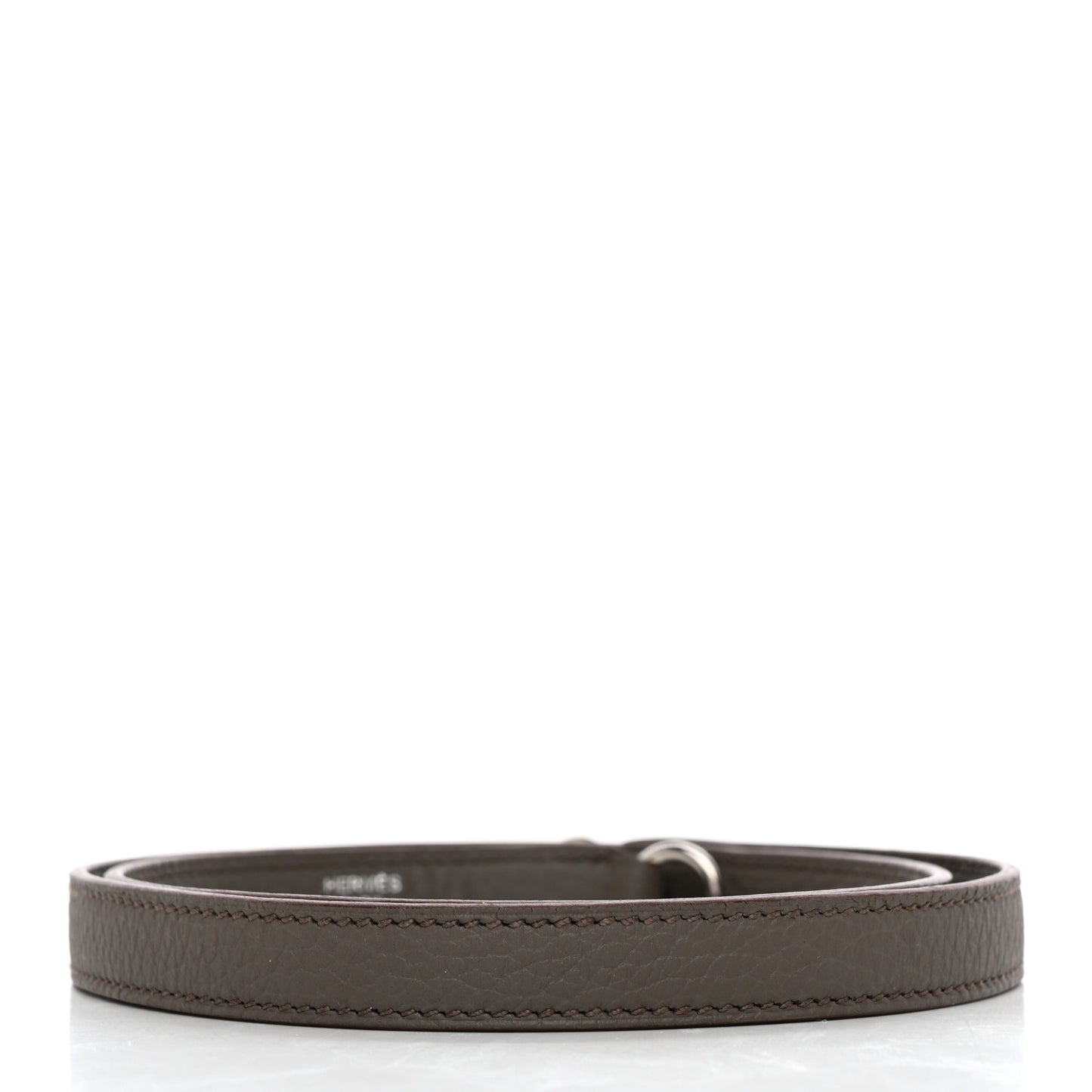 Taurillon Clemence Kelly Shoulder Strap Etain
