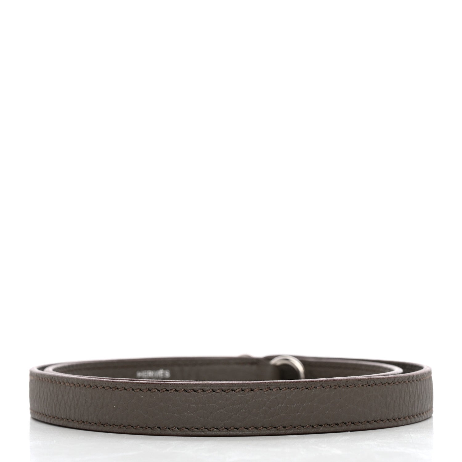 Hermes Taurillon Clemence Kelly Shoulder Strap Etain 2 of 3