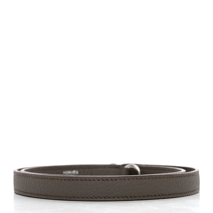 Hermes Taurillon Clemence Kelly Shoulder Strap Etain 2 of 3