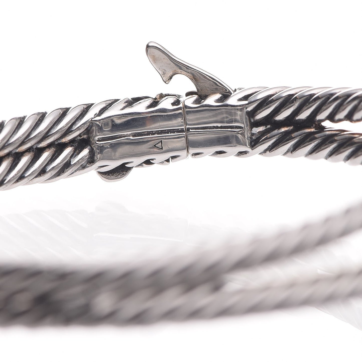 Sterling Silver Diamond Black Orchid Albion Cable Bracelet