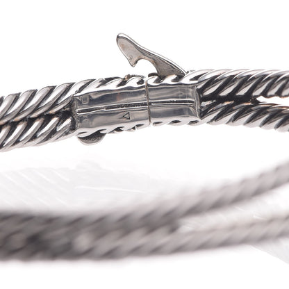 David Yurman Sterling Silver Diamond Black Orchid Albion Cable Bracelet 6 of 7
