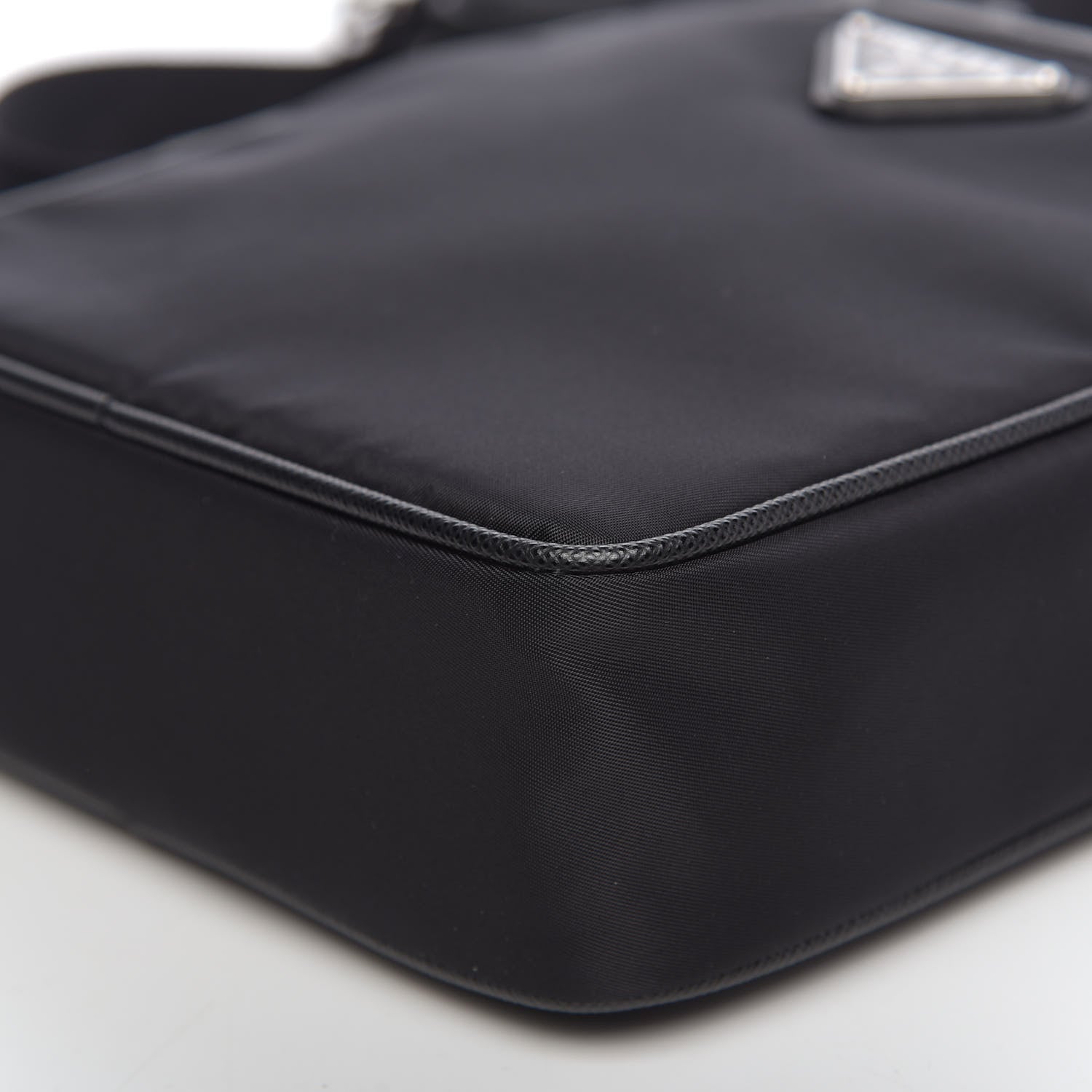 Prada Tessuto Nylon Saffiano Pocket Messenger Shoulder Bag Black 9 of 9