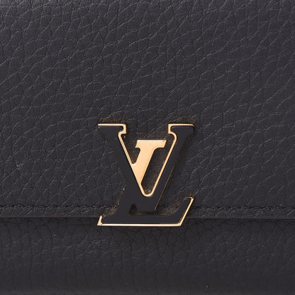Louis Vuitton Taurillon Capucines Compact Wallet Black 8 of 12