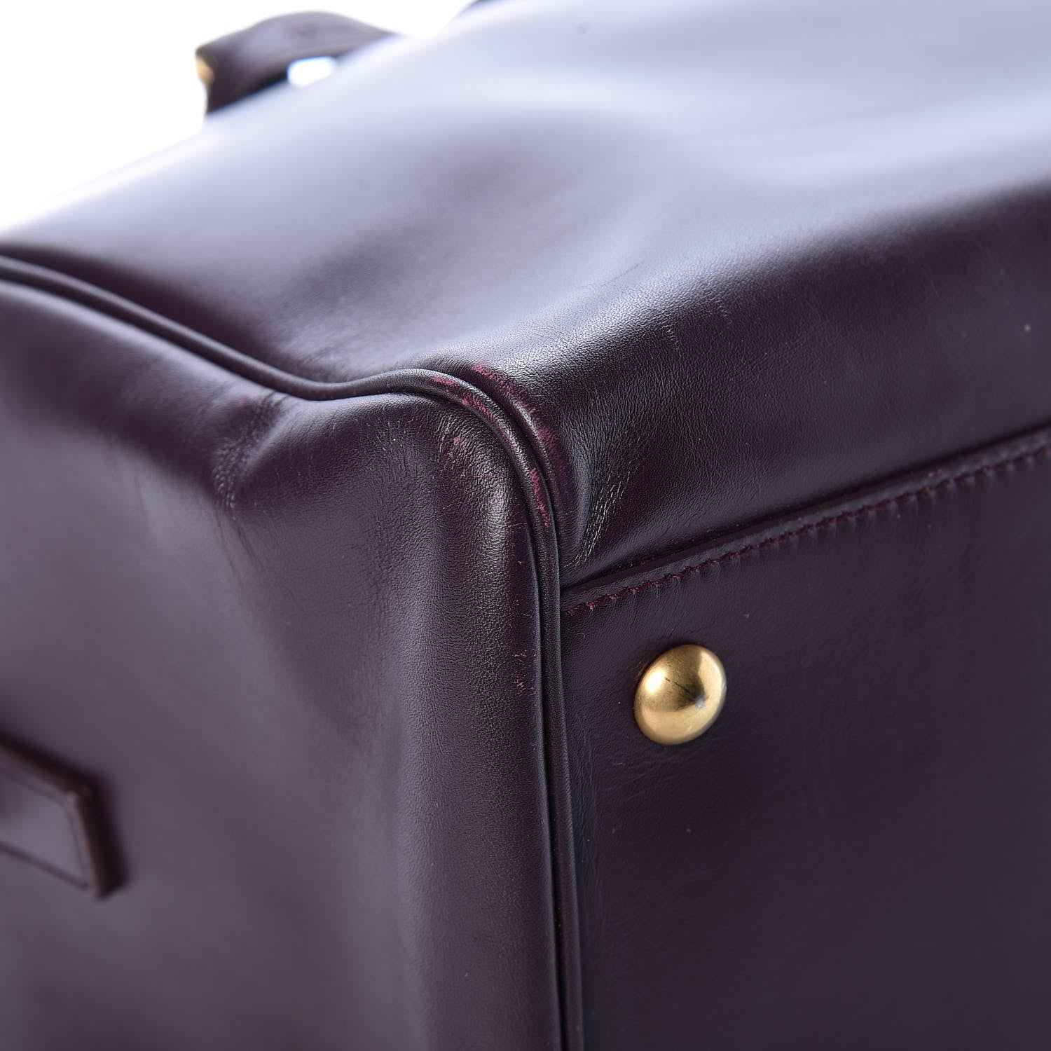 Saint Laurent Calfskin Classic Duffle 6 Amarena 8 of 11