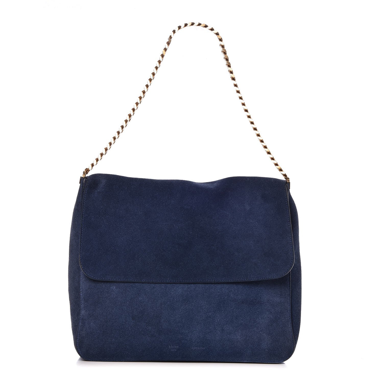 Celine Suede Medium Gourmette Ocean Blue 1 of 11