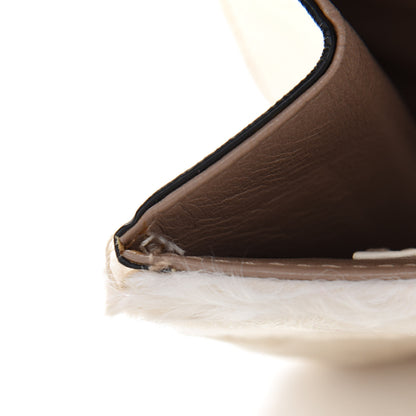 Valentino Garavani Mink Fur Lambskin Small Glam Lock Rockstud Flap White 11 of 12
