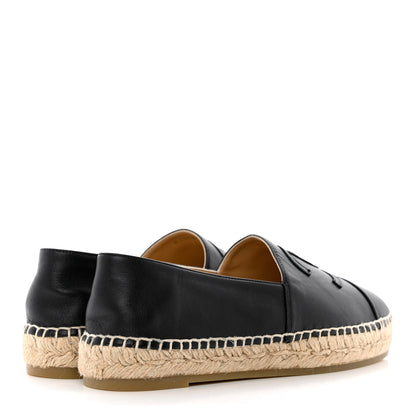Chanel Lambskin CC Espadrilles 39 Black 4 of 9