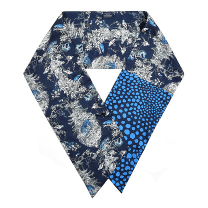 Hermes Silk Equateur Maxi Twilly Marine Bleu Gitane 1 of 4