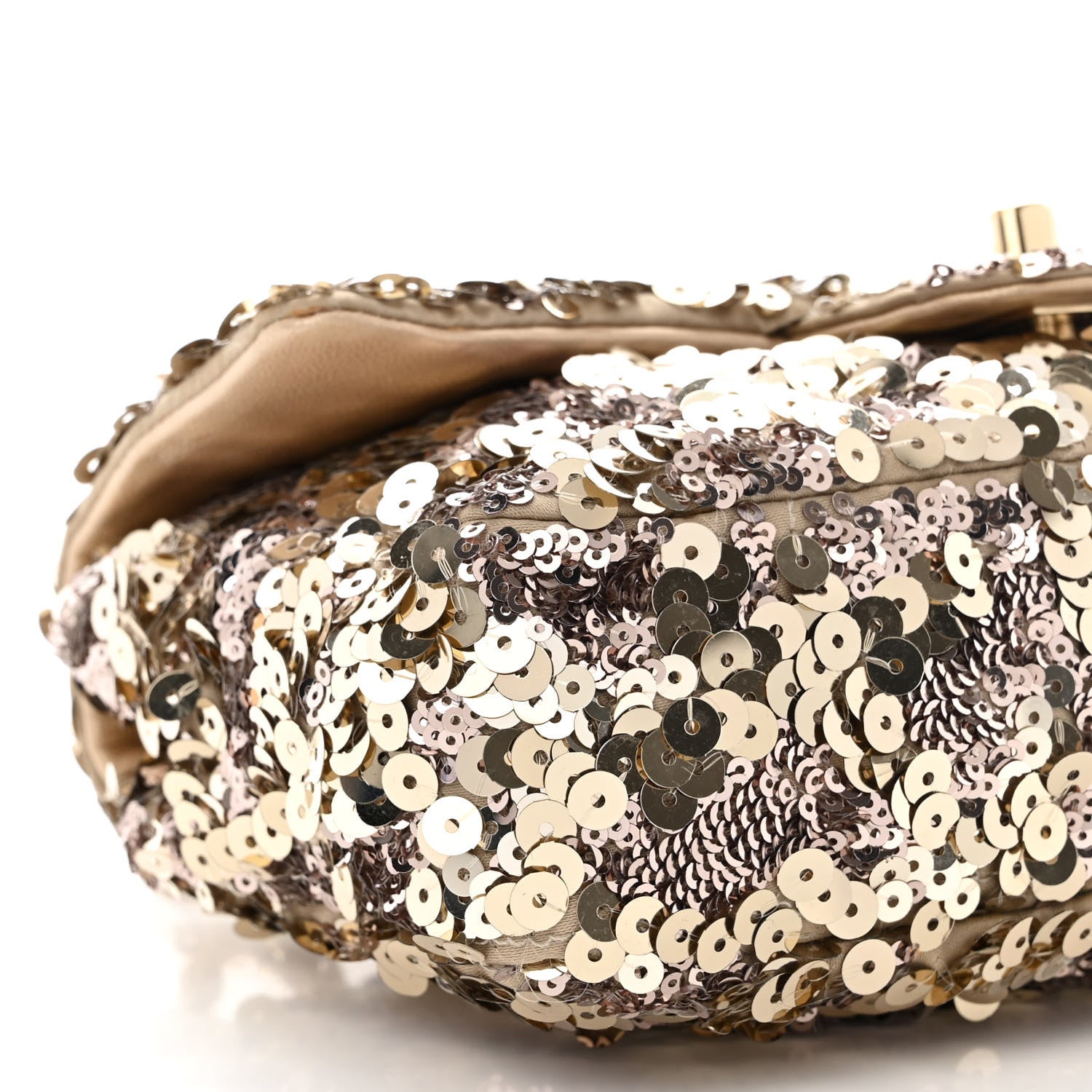 Chanel Sequin Lambskin Mini Flap Gold 9 of 10