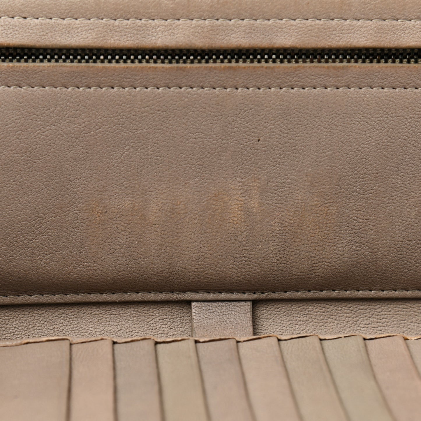 Nappa Intrecciato Zip Around Wallet Mink