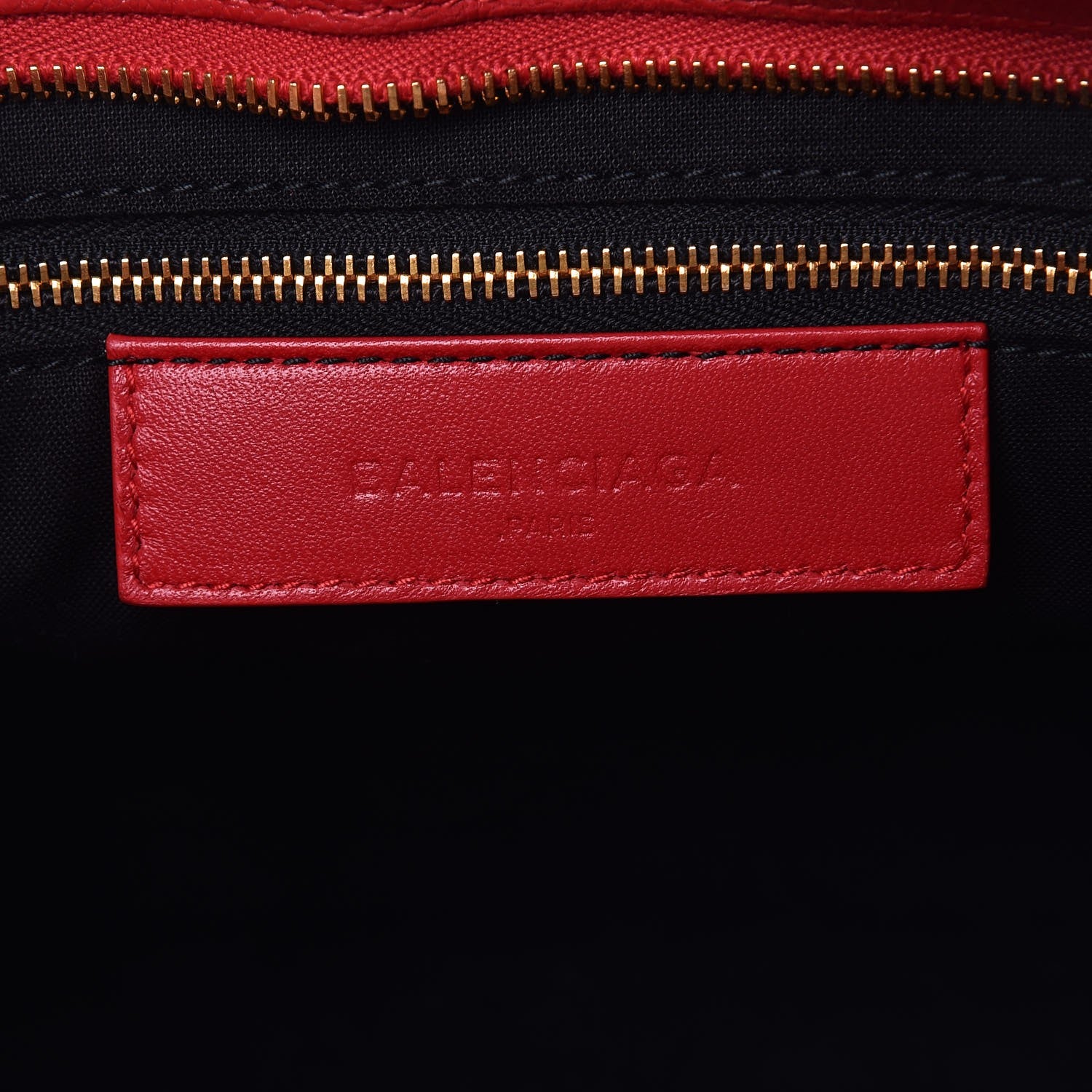Balenciaga Chevre Gold Metallic Edge Hardware City Rouge Grenade 7 of 10