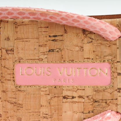 Louis Vuitton Lizard Anklewrap Sandals 41 Pink 8 of 8