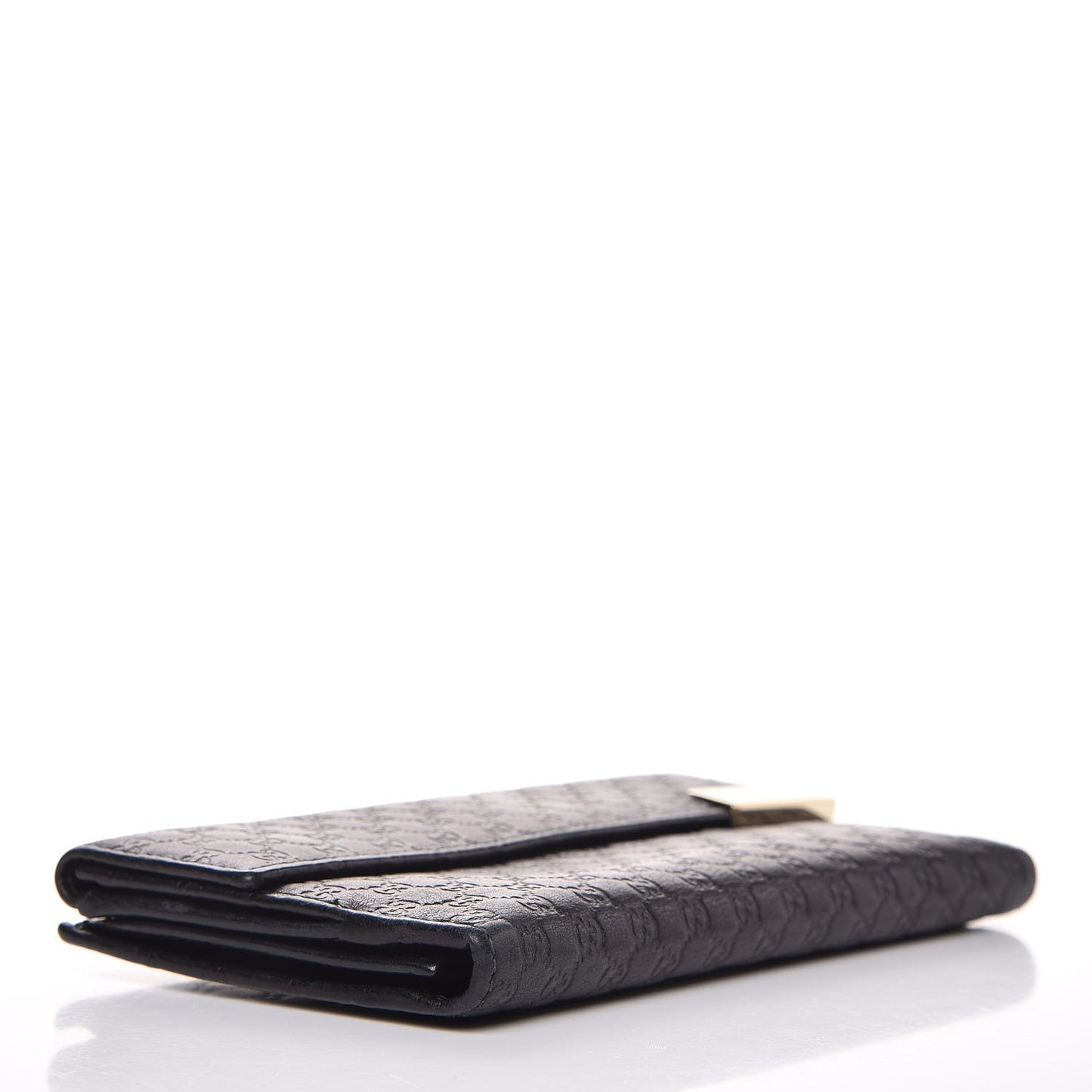 Soft Microguccissma Dice Continental Wallet Black