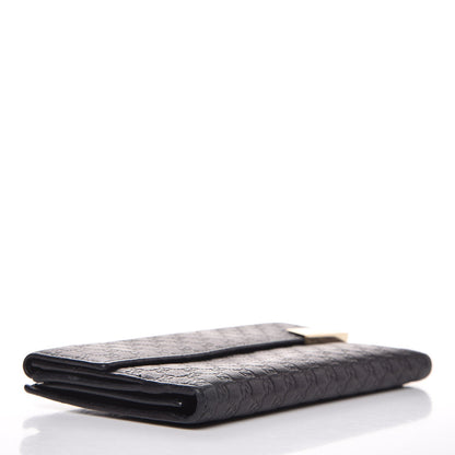 Gucci Soft Microguccissma Dice Continental Wallet Black 4 of 7