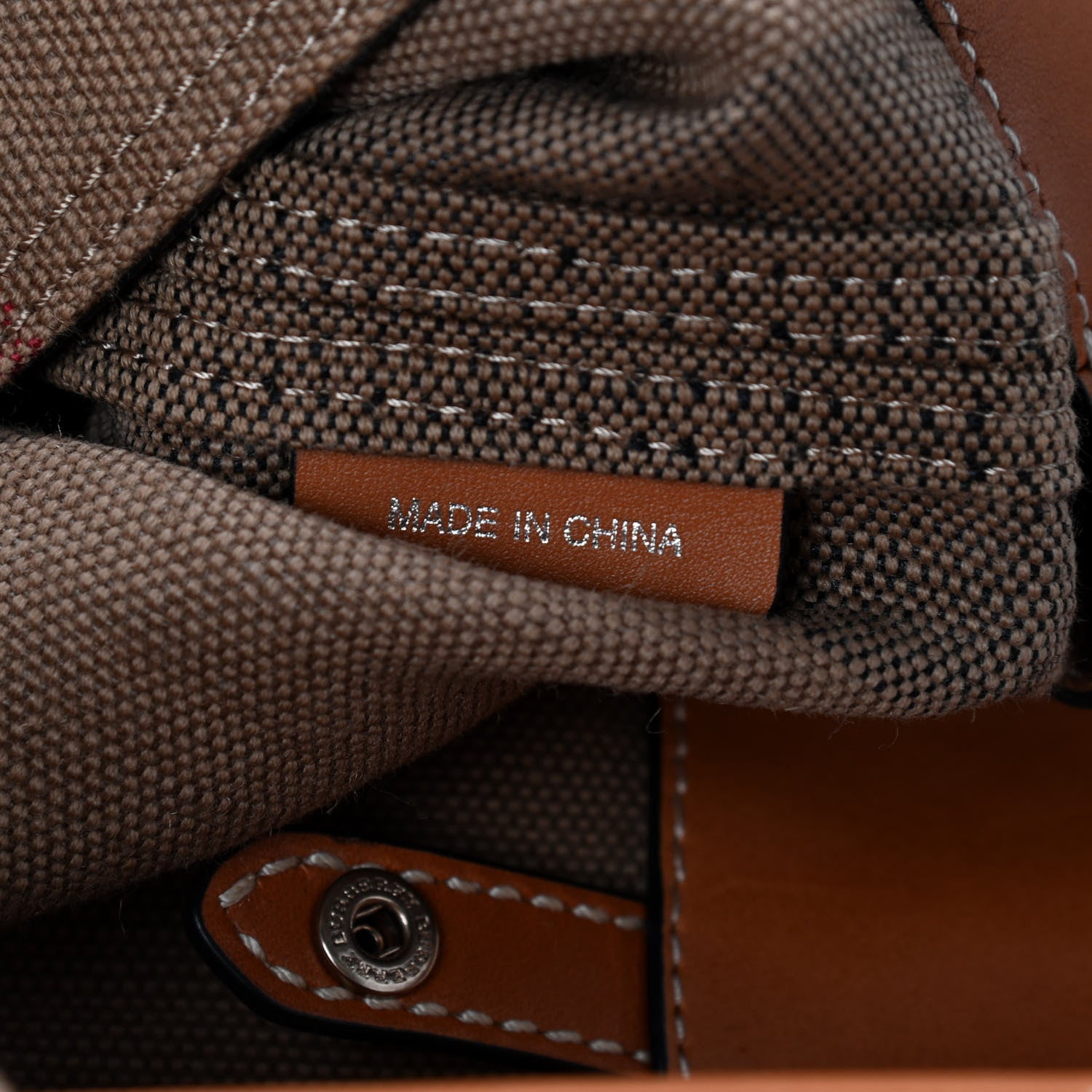 Burberry Canvas Mega Check Medium Ashby Hobo Saddle Brown 6 of 12