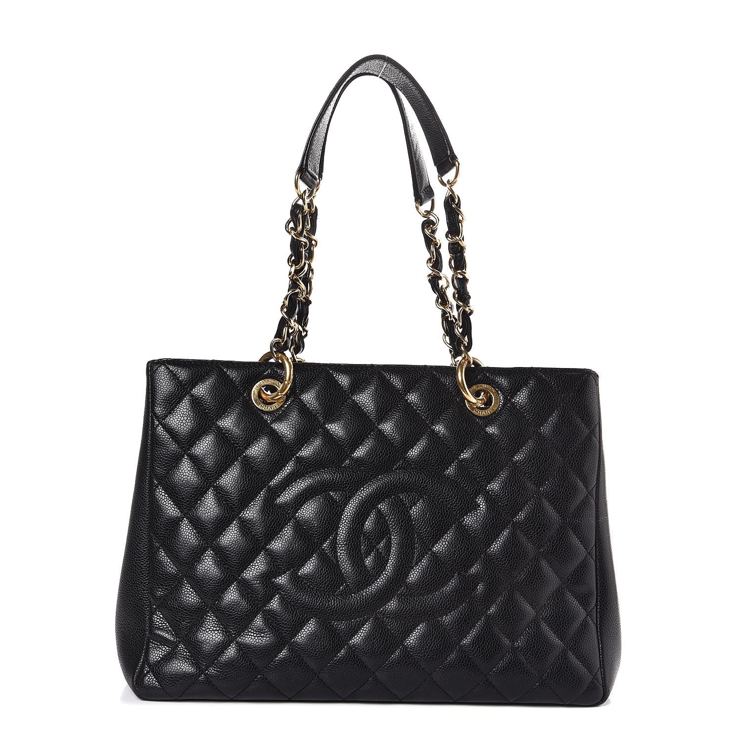 Chanel Caviar Quilted Grand Shopping Tote GST Black 1 of 7