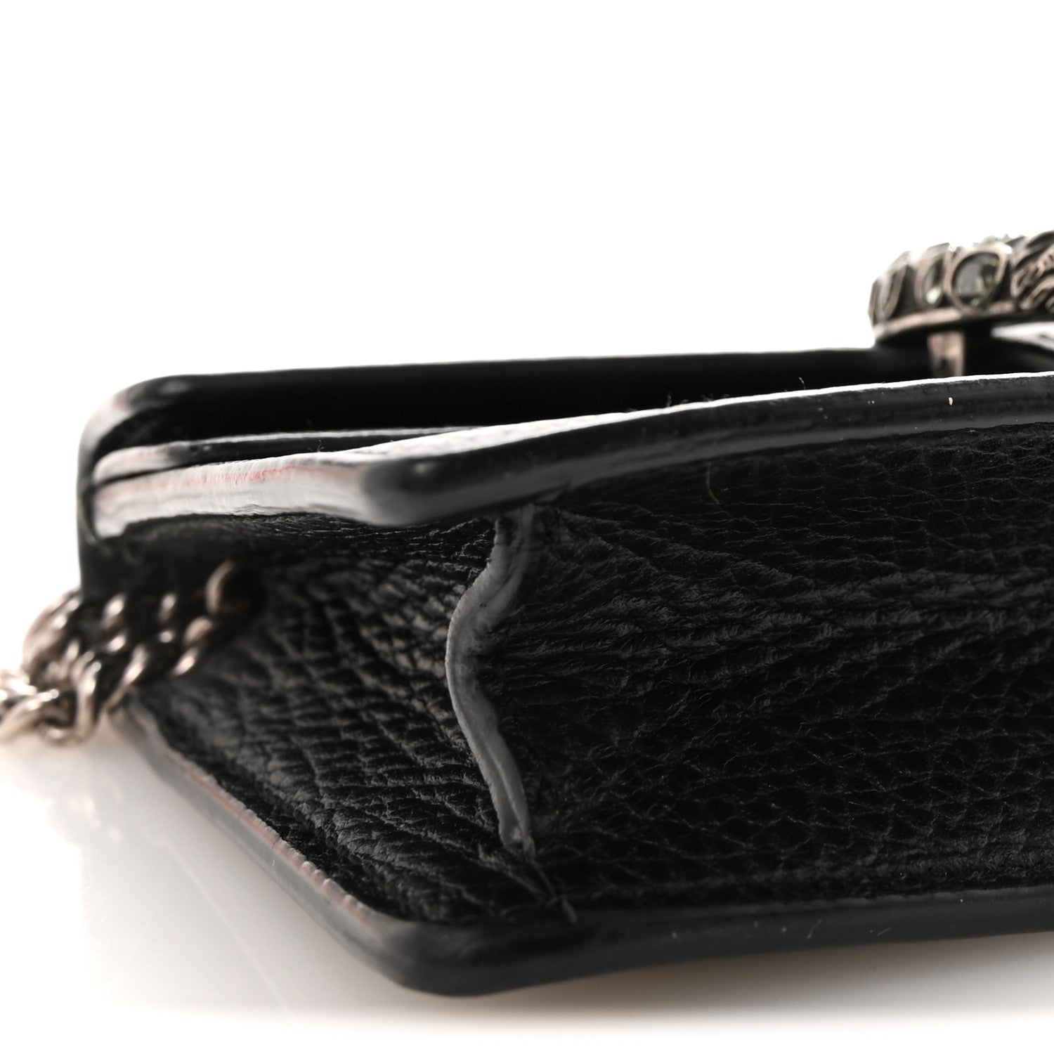 Gucci Calfskin Super Mini Dionysus Shoulder Bag Black 8 of 9