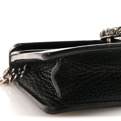Gucci Calfskin Super Mini Dionysus Shoulder Bag Black 8 of 9