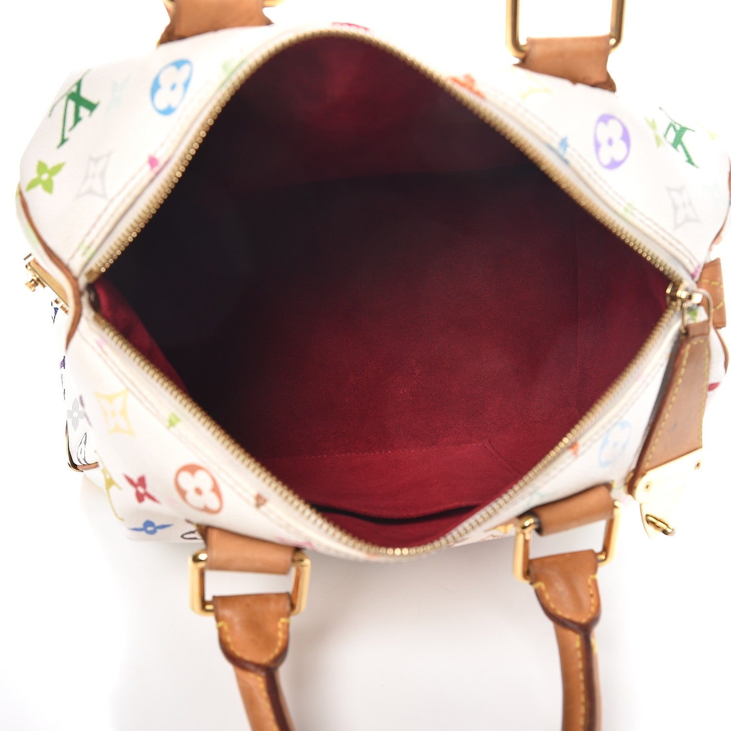 Louis Vuitton Monogram Multicolor Speedy 30 White 5 of 9