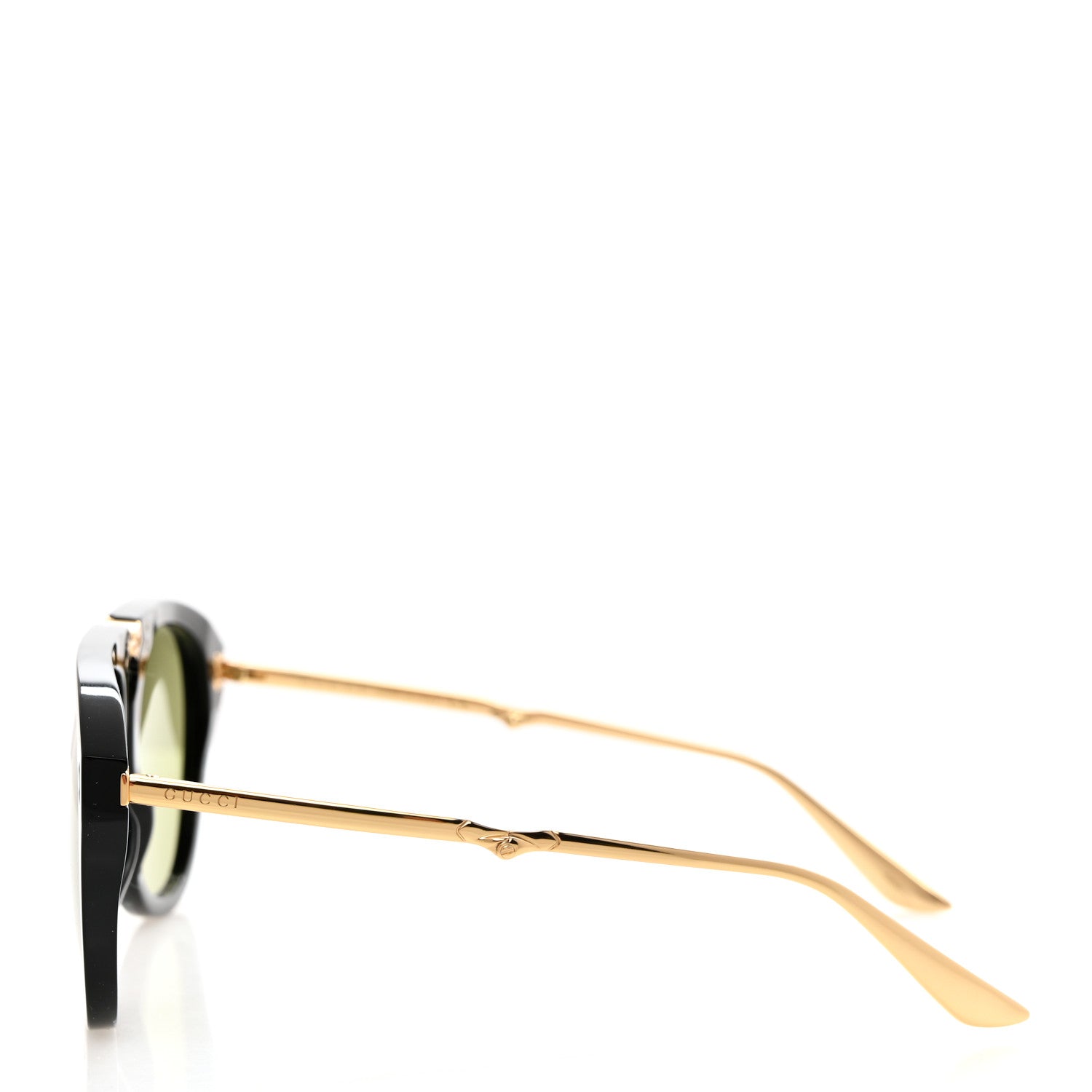 Gucci Folding Aviator Sunglasses GG0305S Black Gold 4 of 9