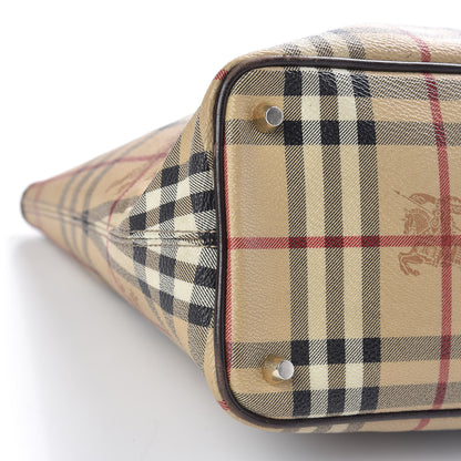 Burberry Haymarket Check Medium Regent Tote Chocolate 9 of 15
