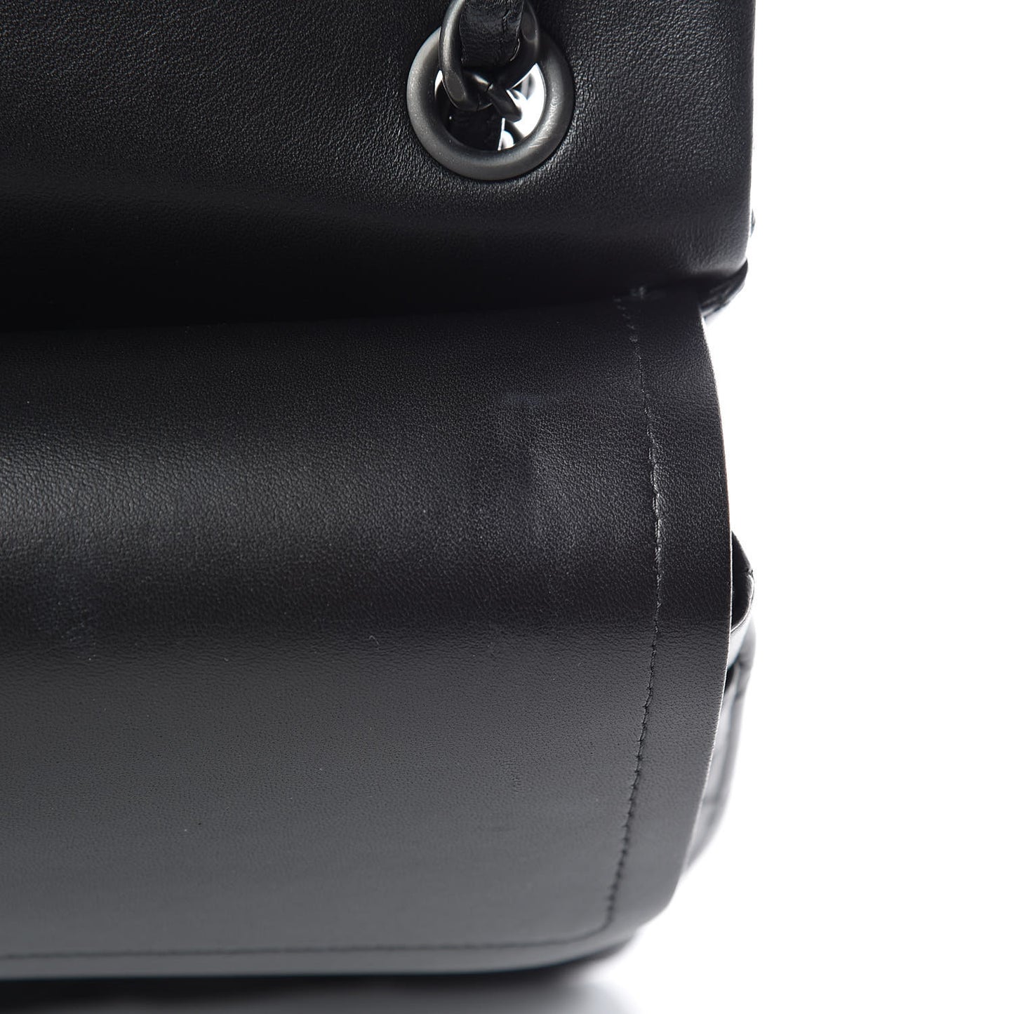 Lambskin Quilted Jumbo Double Flap So Black