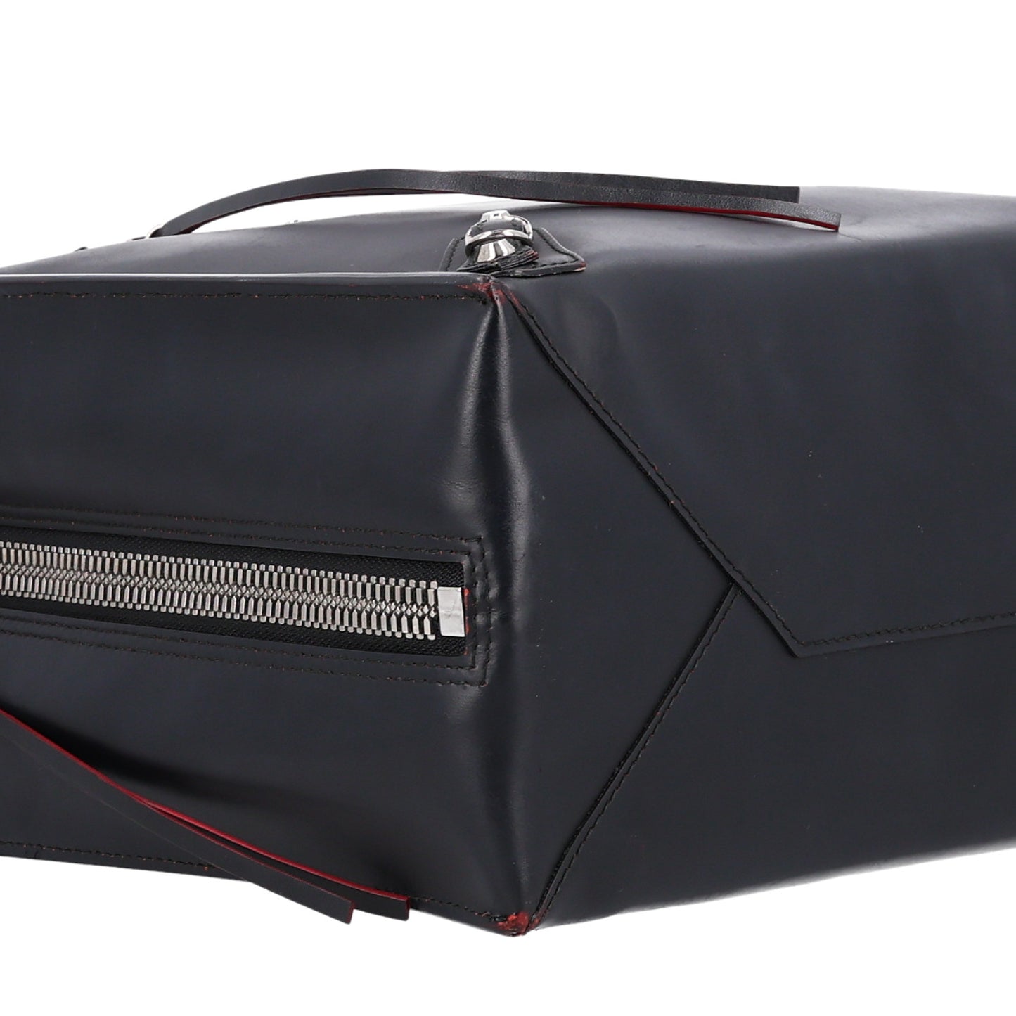 Veau Papier A5 Zip Around Tote Blue Rouge