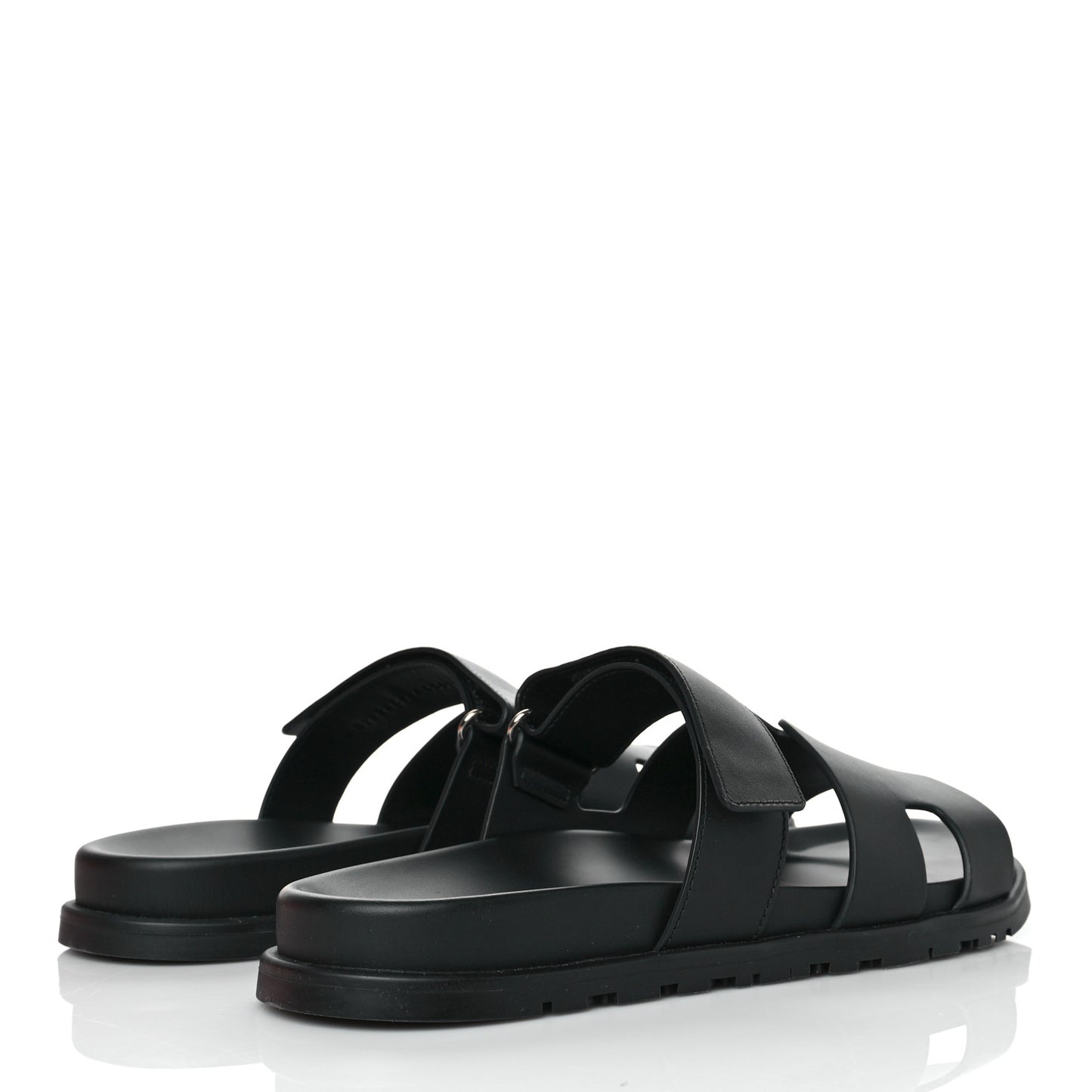 Calfskin Mens Chypre Sandals 43 Black